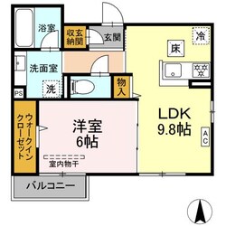 Ｄ－ｒｏｏｍコサコの物件間取画像